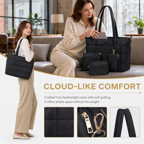 YTL 4-Piece 20L Puffer Nylon Tote Bag (Various Colors) - image 4