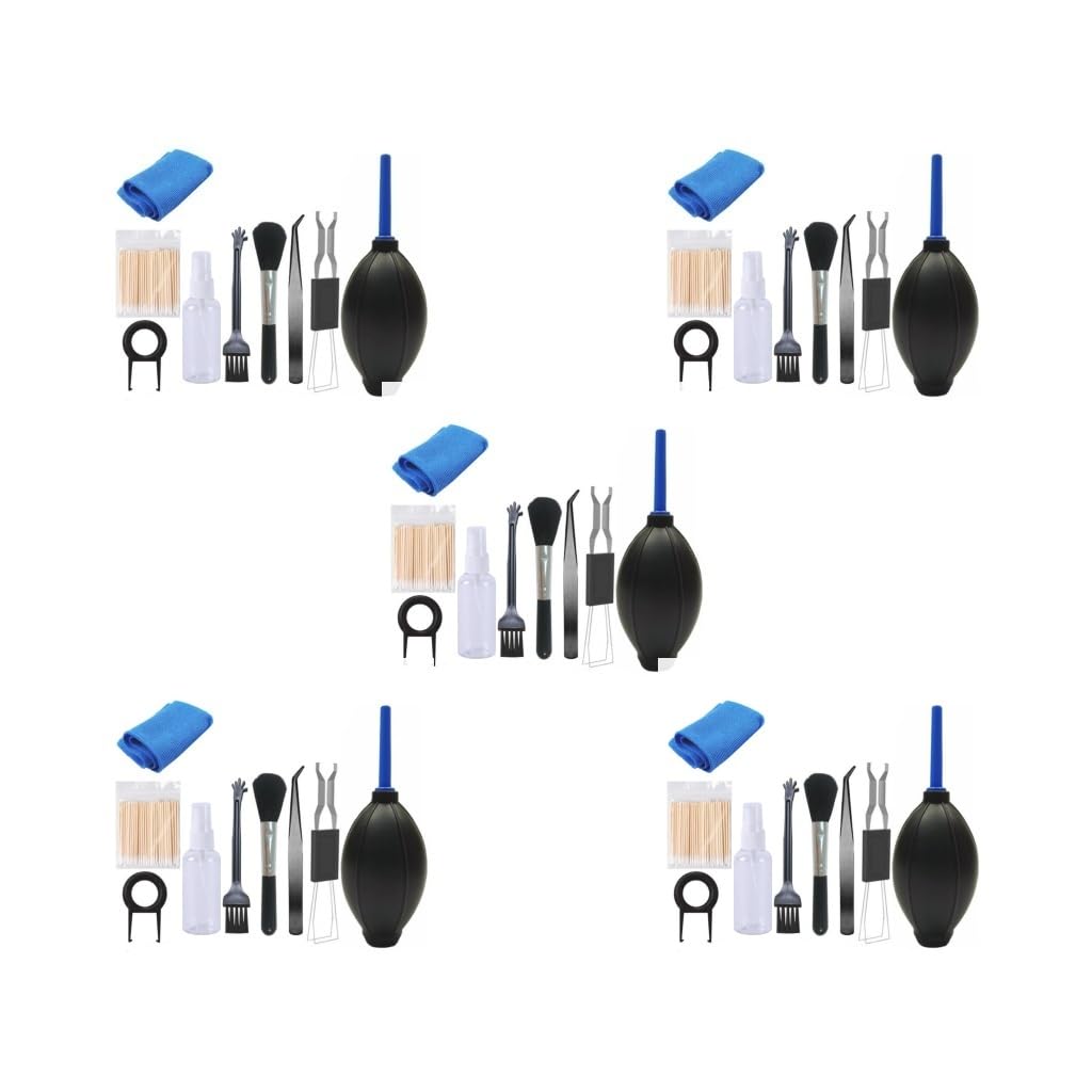 5-teiliges 9-in-1 tragbares Bildschirm-Reinigungsset für Laptop, Tablet, mechanische Tastatur, 9-in-1-Tastatur-Reinigungsset