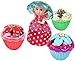 Cupcake Surprise Transforming Scented Princess Dolls Gift Set Bundle with Bonus Matty's Toy Stop Storage Bag - 2 Pack (Colors & Styles are Assorted & May Vary)