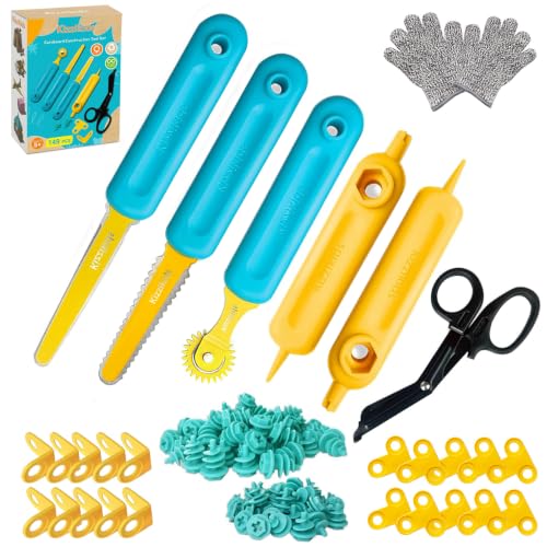 Kizzikids Cardboard Tools for Kids, Safe Cutter STEM Construction Kit