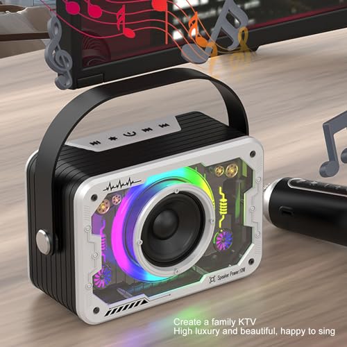 Máquina Portátil de karaokê Infantil Com Alto-falante, Microfone, Material ABS para karaokê e Viagen