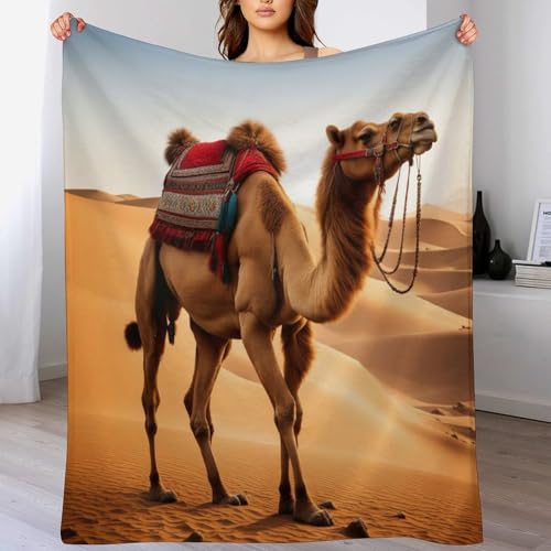 AAPZY Manta De Franela Camello, Manta Polar para Cama De Flannel - Manta Pelo para Sofá Suave Hipoalérgica, Manta Forro Polar De Toda La Temporada （140×180cm）