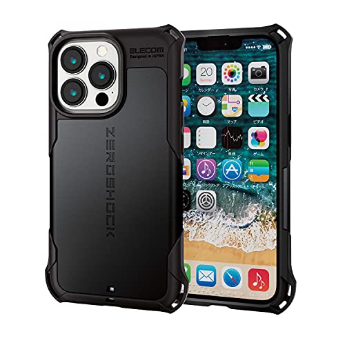 �G���R�� iPhone 13 Pro/�n�C�u���b�h�P�[�X/ZEROSHOCK/�u���b�N