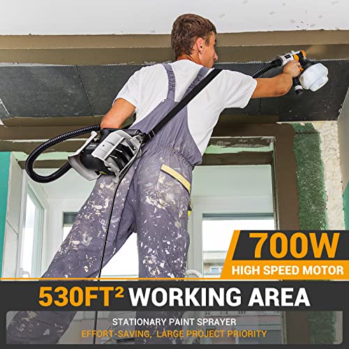 Batavia Paint Sprayer, 700W Power Electric Spray Paint Gun, 1200Ml, 4 Nozzles, 3 Patterns, Paint Gun For House Painting, Home Interior And Exterior, Bsg0180 #TOP1