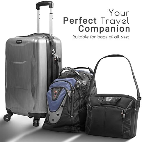 CFMOUR TSA Suitcase Locks - 1, 2, 3, 4, 5, 6 Pack 4-Dial Security Travel Combination Padlock for Suitcases Luggage Case Bag Code Lock - Black (Pack of 6)