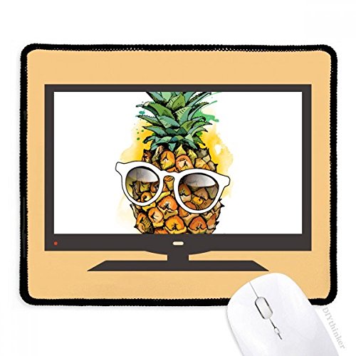 Alfombrilla de ratón de PC con diseño de fruta tropical y base de goma estable