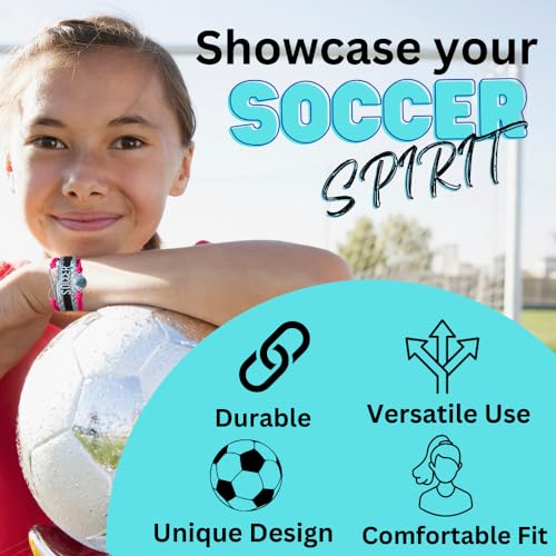 Infinity Collection Soccer Adjustable Bracelet - Soccer Fan Jewelry - Sporty Accessory with Ball Charm - Gift for Enthusiasts, Players, and Coaches - Game Day and Team Spirit Gear4
