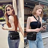 Iridsmole Crossbody Bag for Women, Multi Pocket Crossbody Bag, Ladies Lightweight Handbag Bag, Waterproof Shoulder Bag for Women, Large Capacity Handbag for Shopping Travel Work Daily, Black - Image 2