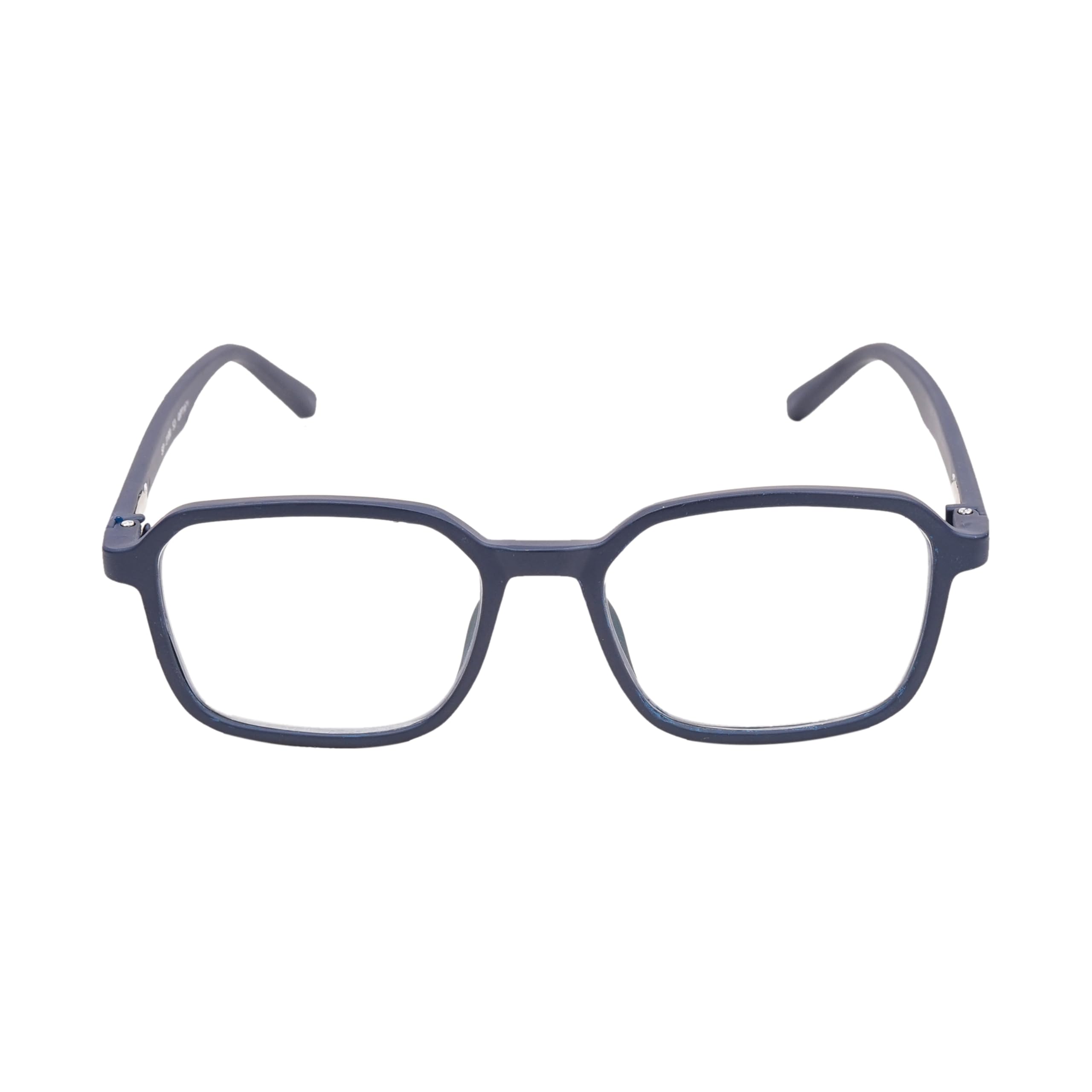Optify® Square Computer Glasses for Eye Protection | Zero Power, Anti Glare & Light Filter Glasses | UV Protection Specs for Men & Women | TR90 Frames & CR39 Blue Cut Lenses (Black)