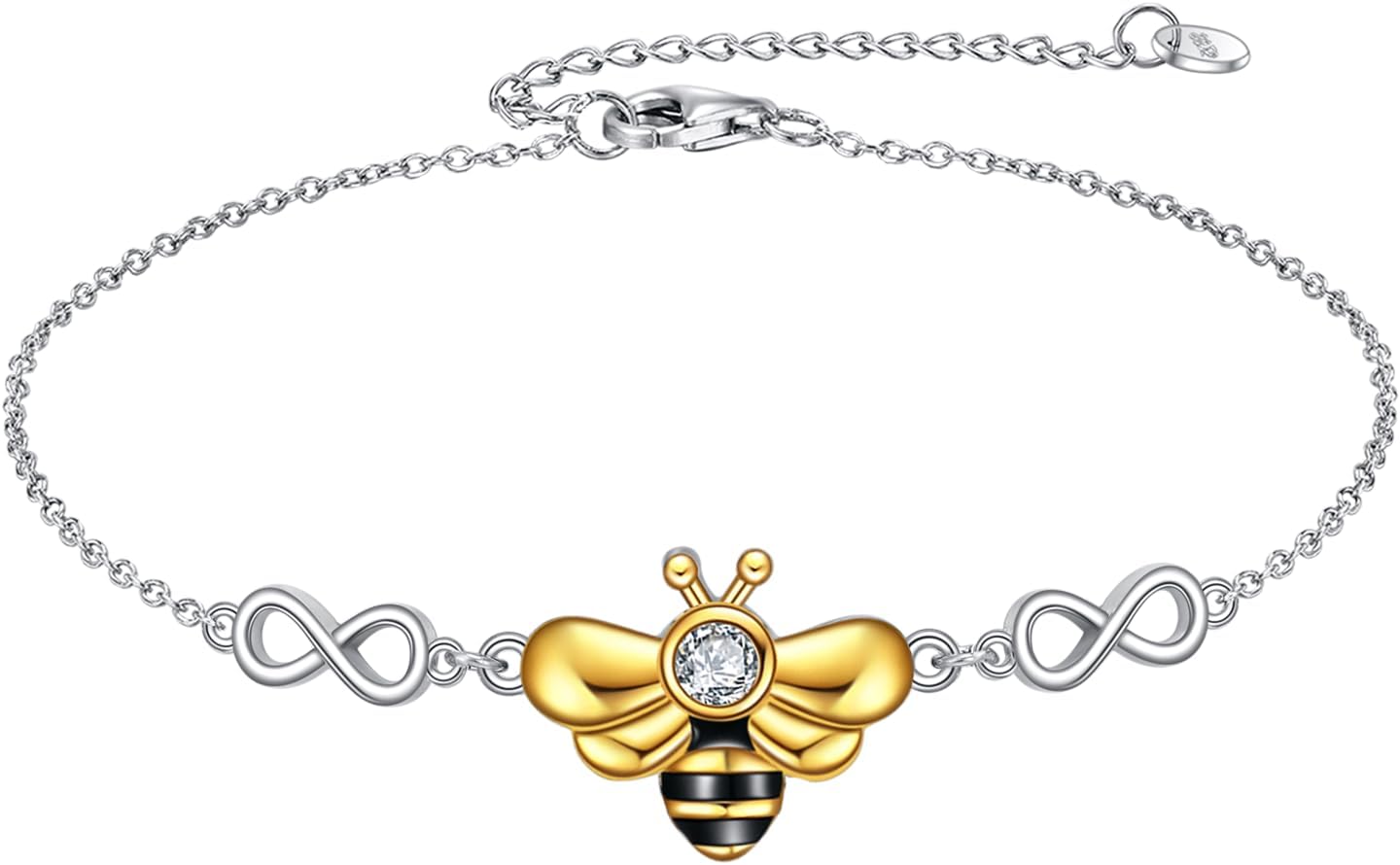 Butterfly/Bee/Dolphin/Shell Bracelet Sterling Silver Ainmal Anklet Bracelets Jewelry Gifts for Women