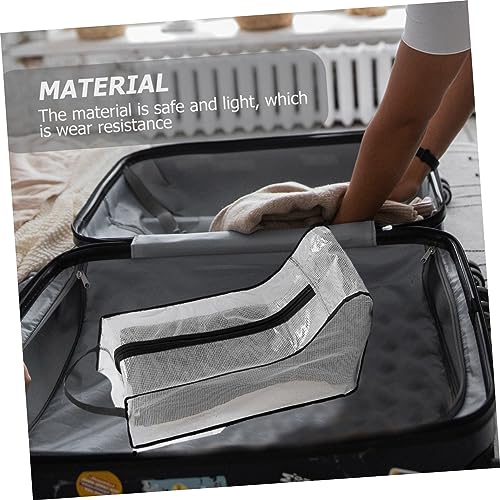 Holibanna Bolsa De Sapato Com Zíper 2 Peças Bolsa De Viagem Com Zíper Suporte De Sapato Reutilizável
