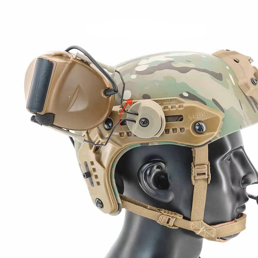 Bifrost Gear MTEK/MLOK/HHV Helmet Rail Adapter for Comtac Headset (Black)