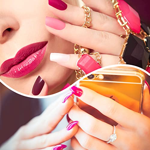 Silpecwee 16 Sheets Nail Polish Stickers Full Nail Wraps Stick On Nail Polish Strips Self Adhesive Gel Nail Strips Fingernails Sticker Nails For Women With 1Pc Nail File (Stylish Style) #TOP6