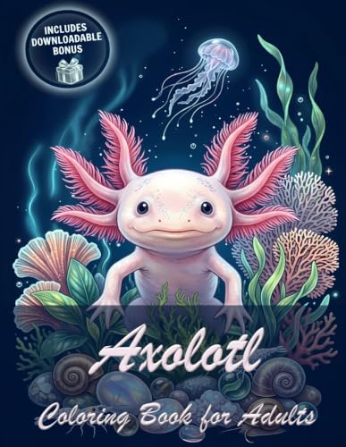 Axolotl Coloring Book for Adults: 40 Unique Stress Relief Illustrations Featuring Cute Axolotls in Various Styles for Relaxation and Mindfulness (Nature's Peace | Animal Coloring Series) image 2