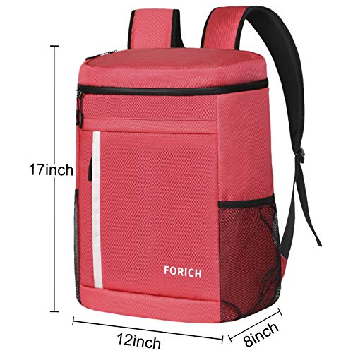 Forich Cooler Backpack Soft Backpack Cooler Bag Leak Proof Insulated Cooler Backpacks To Beach Camping Hiking Picnic Work Lunch Travel For Men Women (Y - Watermelon Red) #TOP5