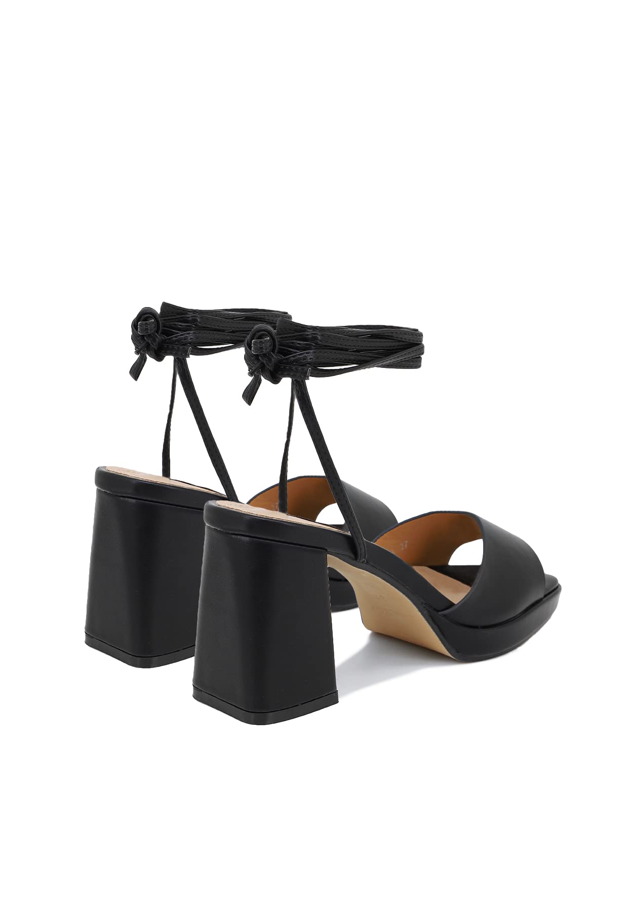QUEEN HELENA Sandali con Tacco Medio con Lacci con Plateau Casual Eleganti Donna ZM9373