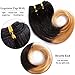 B-Fashion Unprocessed Brazilian Ombre Human Hair Bundles Cheap Two Tone Body Wave Bundles 8 inch Short Curly Remy Hair Weaves Extensions Color 1B/27 30g/Piece 8Pcs/Package Total 240g