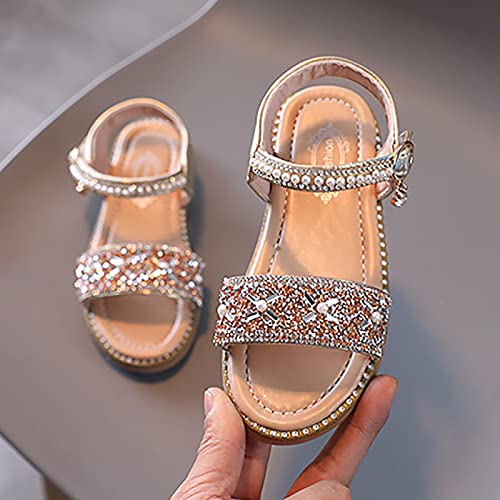 Toddler Jellies Sandals Girls Sandals Open Toe Rhinestone Princess Dress Flat Shoes Summer Sandals Girls 52