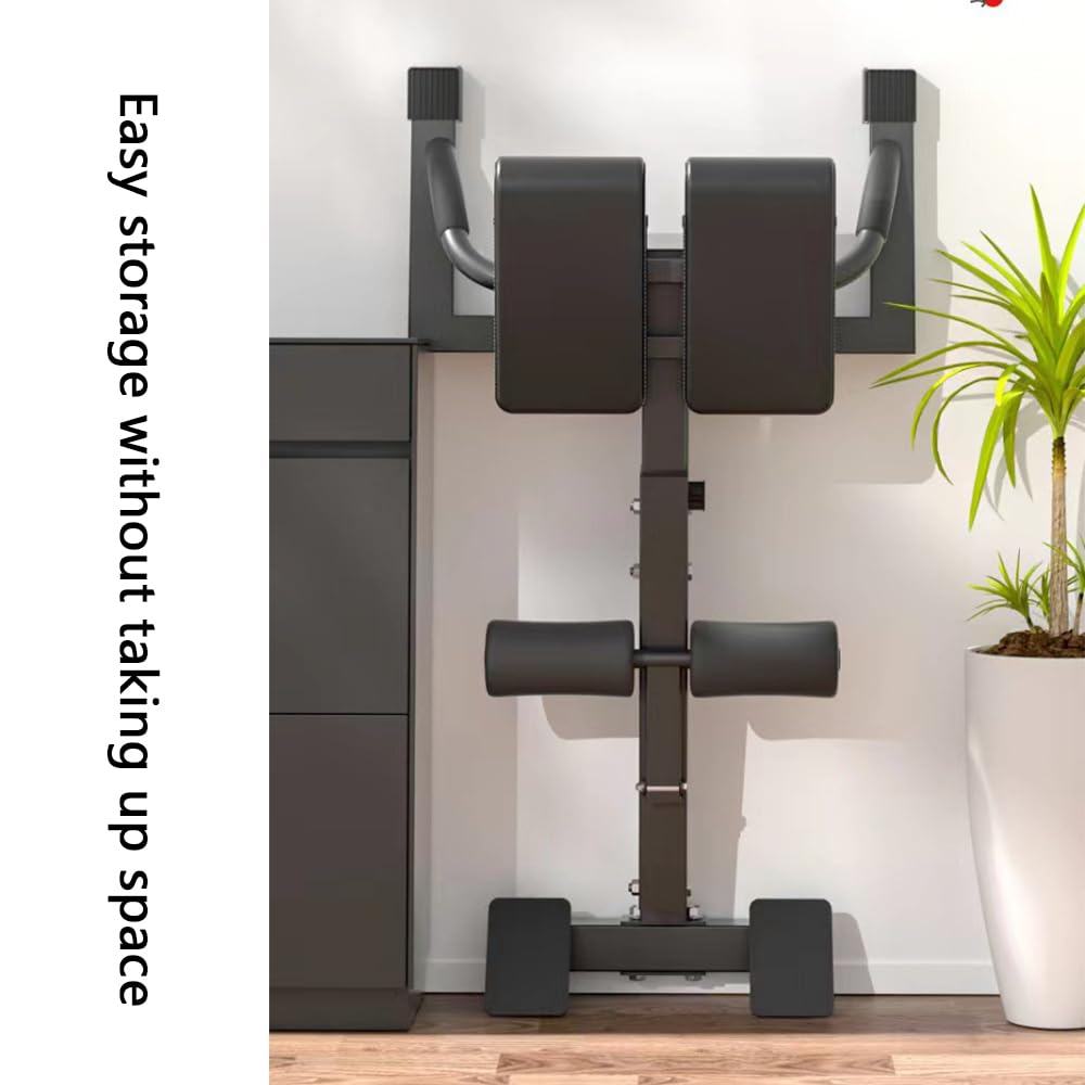 Roman Folding Waist & Hip Trainer - Back Extension Machine & Glute Trainer for Home Workouts, Inversion Table & Workout Bench Leg Extension & Back Workout Equipment