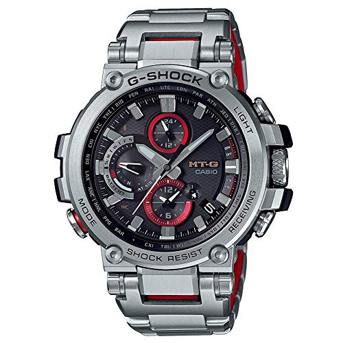 G-Shock By Casio Men's Analog MTGB1000D-1A Analog-Quartz Resin Watch Silver