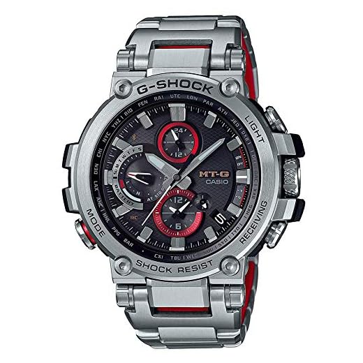 G-Shock By Casio Men's Analog MTGB1000D-1A Analog-Quartz Resin Watch Silver