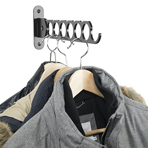 Clothes Hangers Holder - Wall Mount - Great for Baby, Kids, Men & Women Clothing - Perfect for Laundry, Cleaning and Organizing Your Wardrobe