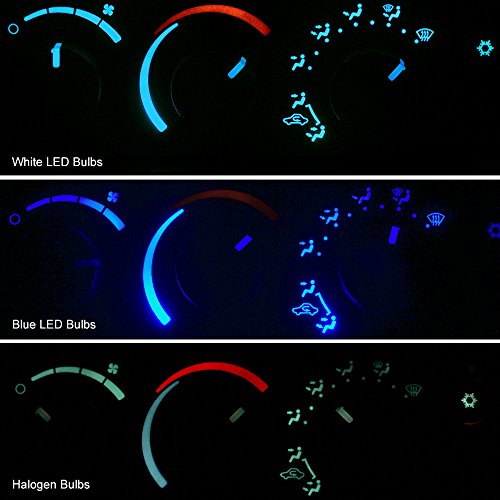 HERCOO LED Lights Bulbs Kit of AC Climate Heater Control Compatible with 2003-2008 Dodge Ram 1500 2500 3500 Aftermarket Replacement