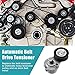 X AUTOHAUX Car Belt Tensioner Assembly 25182787 25192084 for Chevrolet Captiva C100 C140 2.2 D SUV 2011-2020