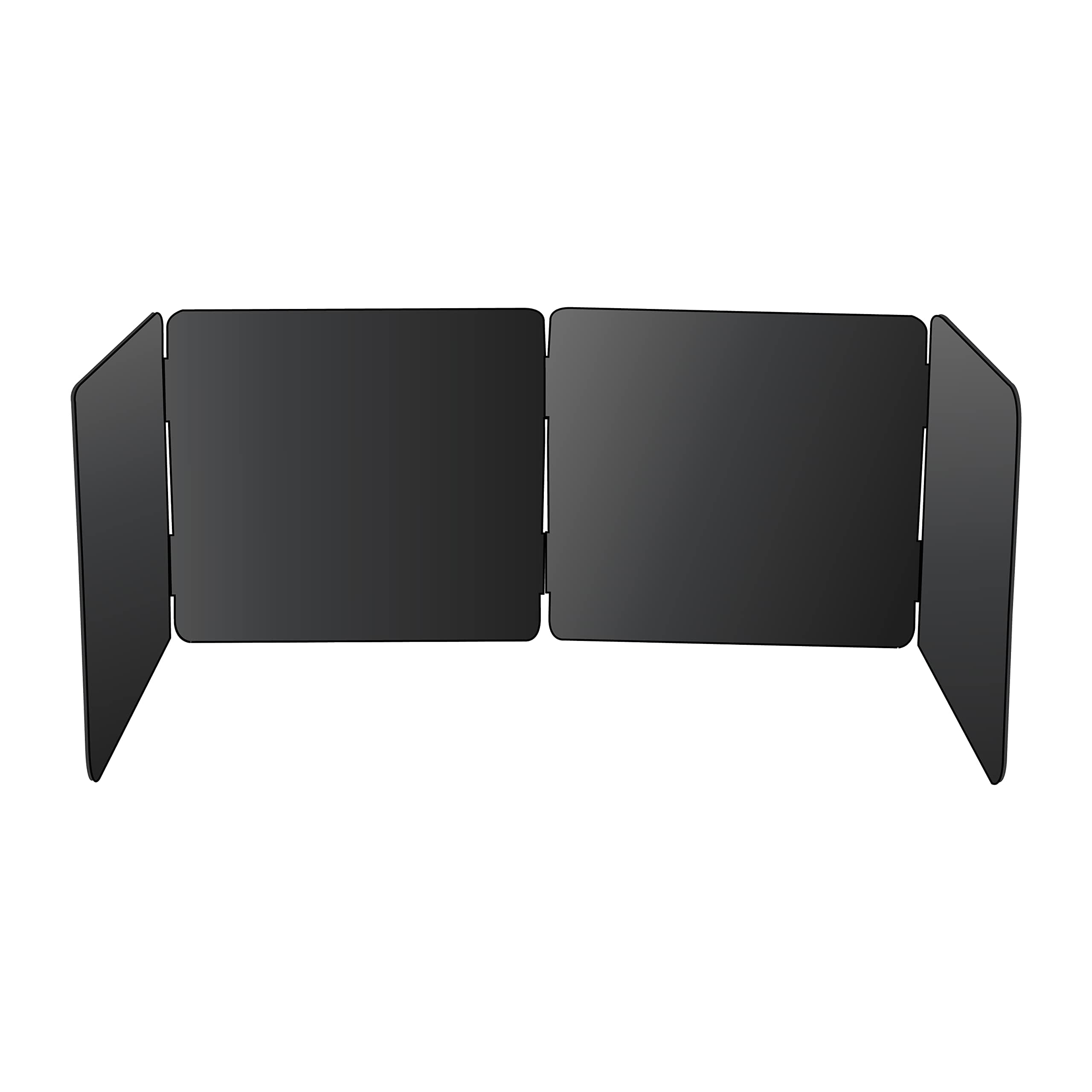 SAIFIX Kitchen Shield 4 Fold Kitchen Gas Stove Wall Protector Oil Splash Spatter Shield (76 L x 38 W x 38 H CM, Black)