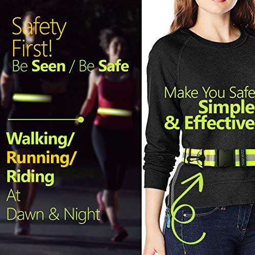 Zemozen High Visibility Reflective Sash For Walking At Night -Perfect Substitution Reflective Vest Reflective Jacket, Running Gear For Men Women Kids thumb #5