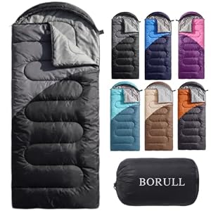 Lightweight Sleeping Bags for Adults & Kids, Backpacking & Scouts, Compact