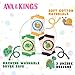 Ava & Kings Baby Knee Pads for Crawling - Babies Stuffs Gift Ideas for Infants - Protect Elbows and Legs w/Breathable Warmer Cotton and Anti-Slip Elastic - Unisex for Boys & Girls - Set of 3