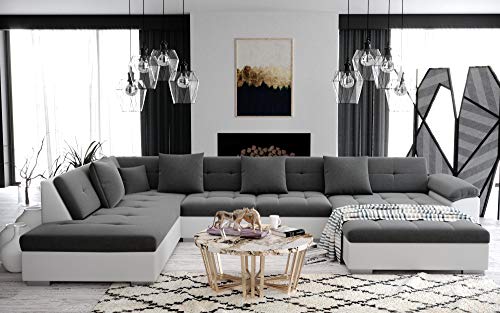 Tendencio ATIS - Canapé d'angle panoramique XXL en U -
