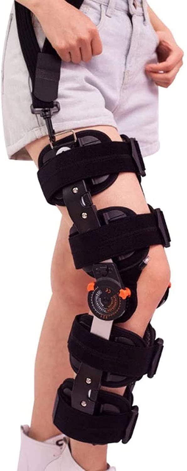 Rodilleras Médicas Guardilla De Rodilla con Bisagras, Apoyo Fijo De Rodilla Rehabilitación Ajustable Menisco De La Rodilla Protector Alivio del Dolor For El Hombre Y Las Mujeres