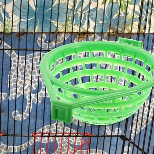 Image of Mipcase 2pcs Bird Nest Basin for Small Birds Green Nesting Holder for Parrots Easy to Install Convenient Bird Supplies