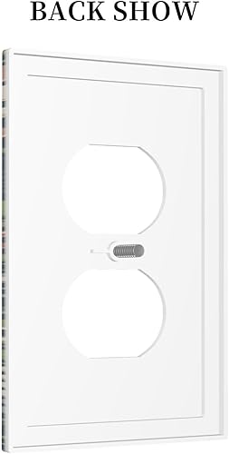 Miniatura 4 de William Morris Floral Boho Azul Medianoche Azul Bohemio Flor 1 Banda Dúplex Cubierta de Salida Decorativa Receptáculo Único Interruptor Eléctrico de