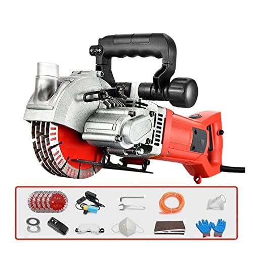 Rozadora de pared, Instalación profesional de la industria hidroeléctrica Chaser de pared eléctrica Concreto Ranura de pared Máquina de ranura de ladrillo Cortador de tragamonedas de pared,Potencia d