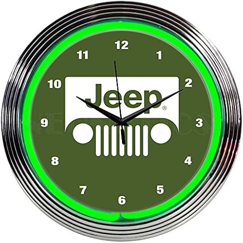 Neonetics 8JEEPG Jeep Green Neon Clock Cover