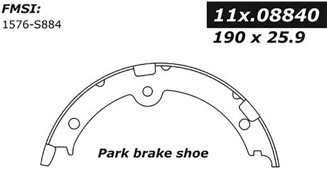 Parking Brake Shoes - Rear Emergency Brake Shoes Parking Brake 1PCS fits GS300 2006-2006 fits GS350 2007-2011 fits GS430 2006-2007 fits GS450h 2007-2011 fits GS460 2008-2011