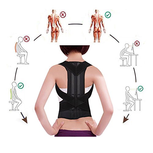 Back Posture Corrector Adjustable Clavicle Brace Comfortable Correct Shoulder Posture Support Strap for Women and Men Improve Posture Correction