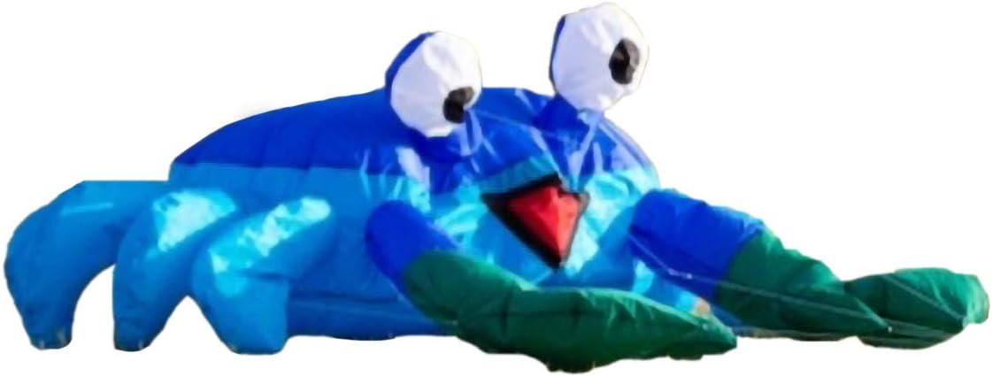 HQ Kites Bouncing Buddy Billy The Crab - Beach and Lawn Kite Decoration - Blue/Green