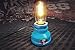 Y-Nut Loft Style Lamp, "Corporal Blue" Steampunk Industrial Vintage Style, Water Pipe Table Desk Light With Dimmer, Aged Rustic Metal (Blue)
