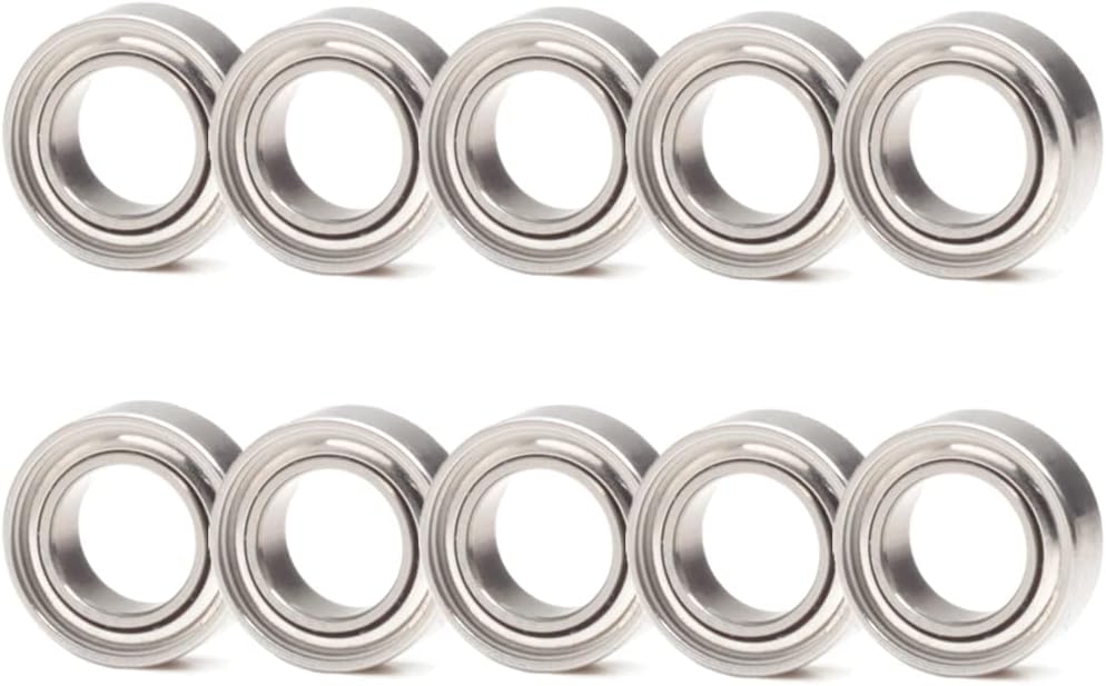 10 Pack 4x7x2.5 Metal Shielded ABEC-5 High Precision Miniature Ball Bearings L-740ZZ (MR74ZZ)