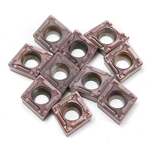 Bcomfy One Color 10Pcs Ccmt060204 Carbide Inserts Ccmt0602 For Lathe Turning Tool Holder