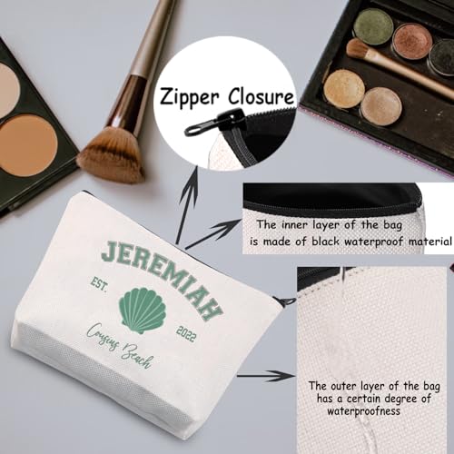 TSOTMO Cousins Beach Characters Gift Jeremiah Fisher Gift TV Show Team Jeremiah Gift Turned Pretty Series Turned Pretty Series Makeup Bag (JEREMIAH Beach)2