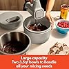 bella 3.5 Qt Hand & Stand Mixer, 2 in 1 Electric Mixer with Bowl, Dough Hook, Whisk & Egg Beater, Multifunctional Handheld Mixer for Baking, 200 Watt, Oatmilk #4