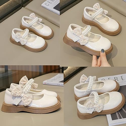 TangDao Girls Dress Shoes Girl School Uniform Mary Jane Bowknot Ballet Princess Wedding Party Flats for Toddler Kids2