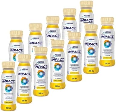 Impact Imunonutrição, Suplemento Impact Kit com 12 (Sabor Banana)