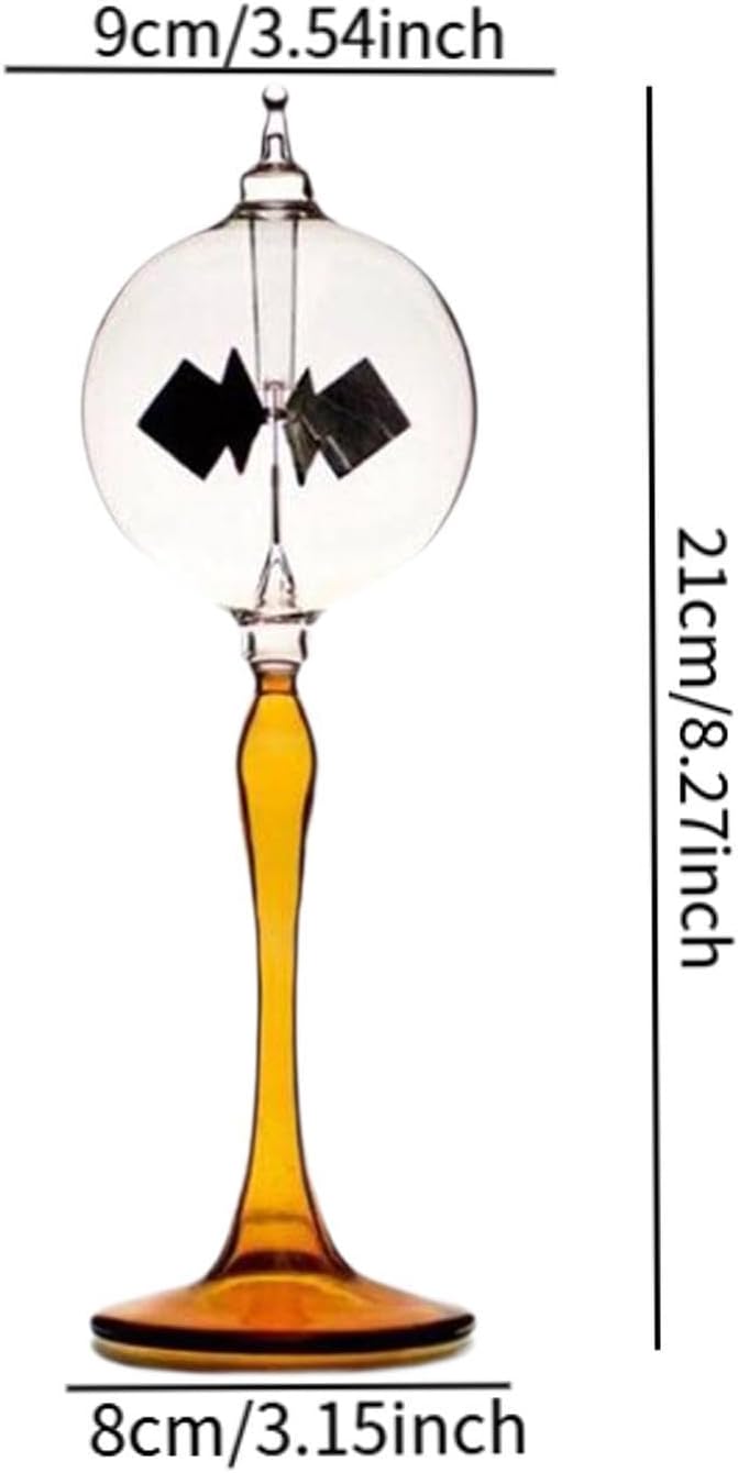 Generic Solar Crookes Radiometer for Table and Home, Yellow