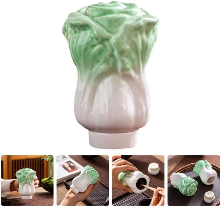 Ceramic tea pot storage tank travel portable sealed spice coffee sugar tube decoration